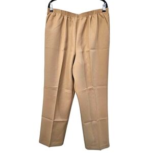 NWT Alfred Dunner Classics Womens Mid Rise Straight Pull-On Pants Size 16